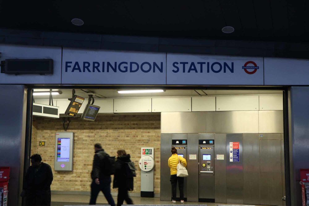 Farringdon underground Station