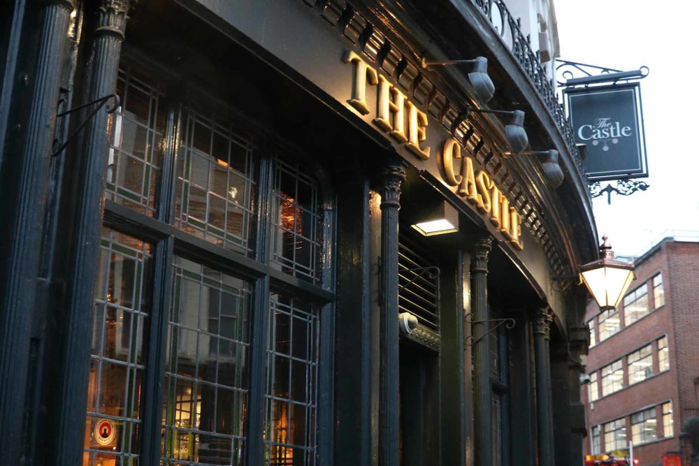 The Castle pub near Farringdon station