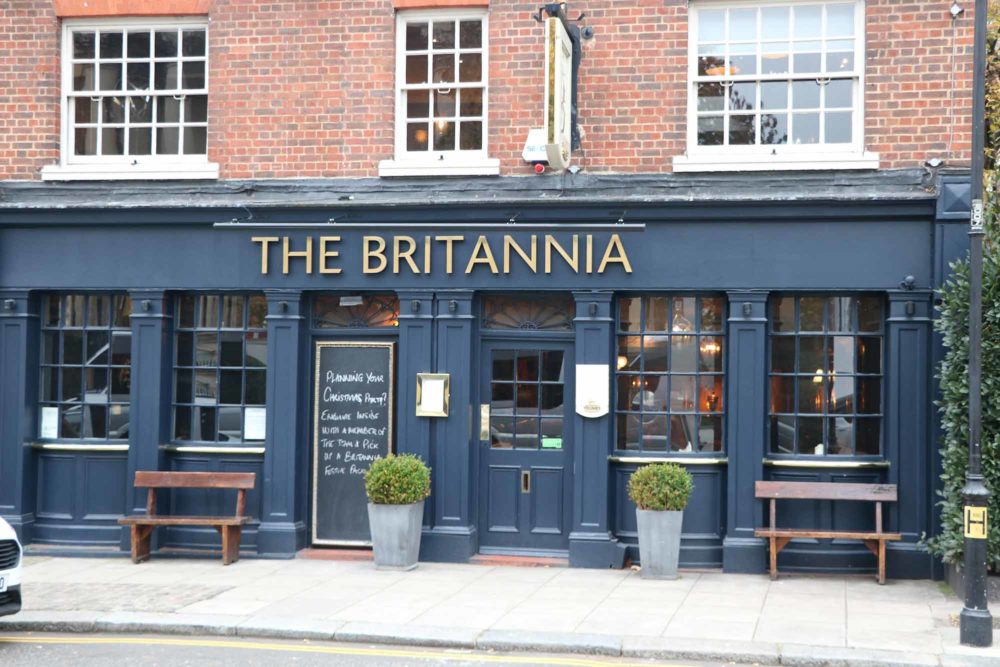 The Britannia pub near high street Kensington