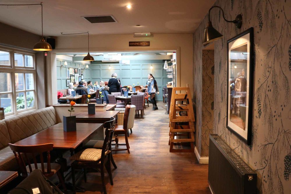 The Britannia pub inside