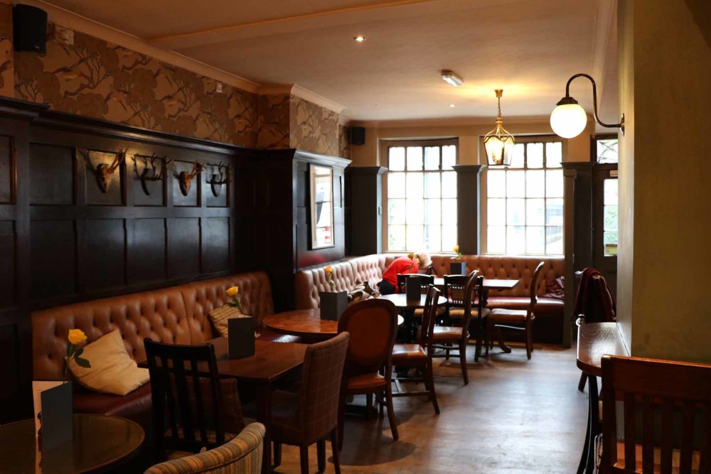 The Britannia pub inside