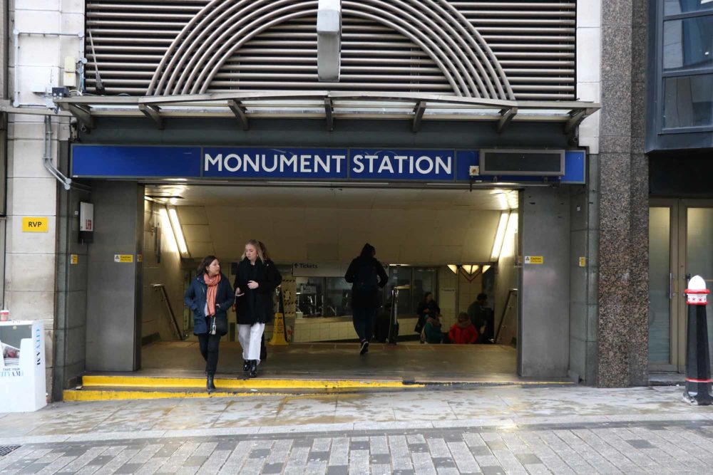 Monument underground station