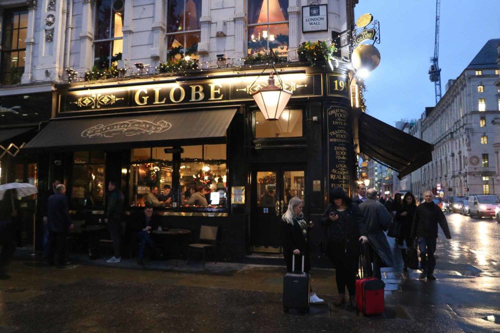 The Globe near Moorgate station