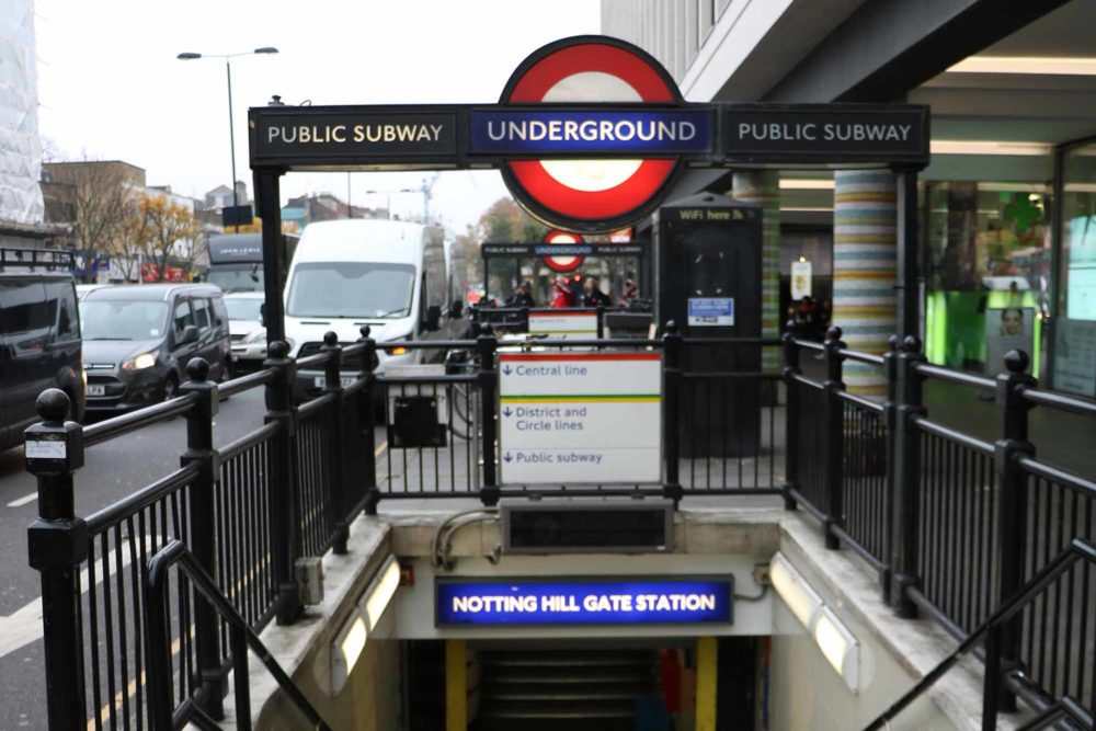Notting Hill Gate underground Station